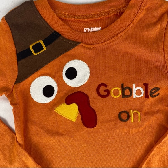 Gymboree Gobble On Turkey Pyjama Set - Size 4 - Picture 4 of 5